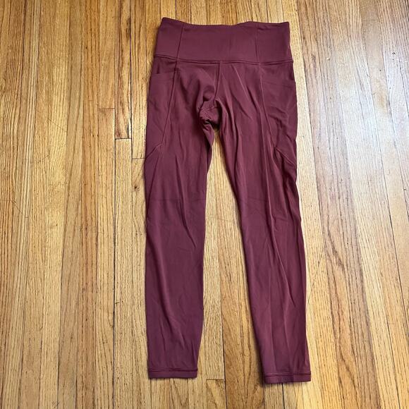 Athleta Leggings Womens Small Stash Pocket Salutation Crop - Picture 1 of 10